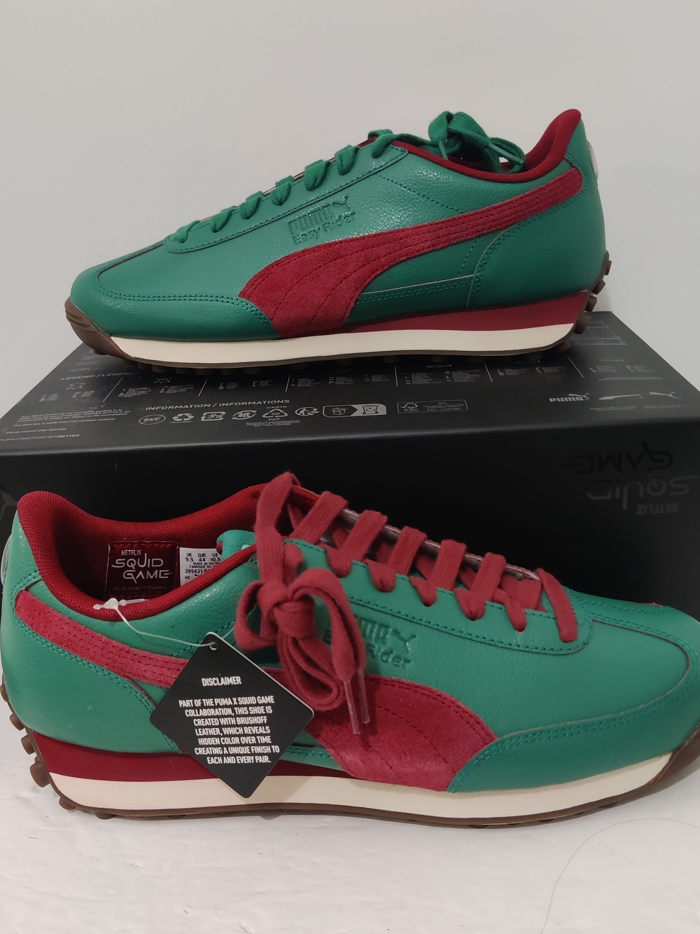 Men's Size 10.5 - Squid Game x Puma Easy Rider 2 Tracksuit 399431 01 NIB